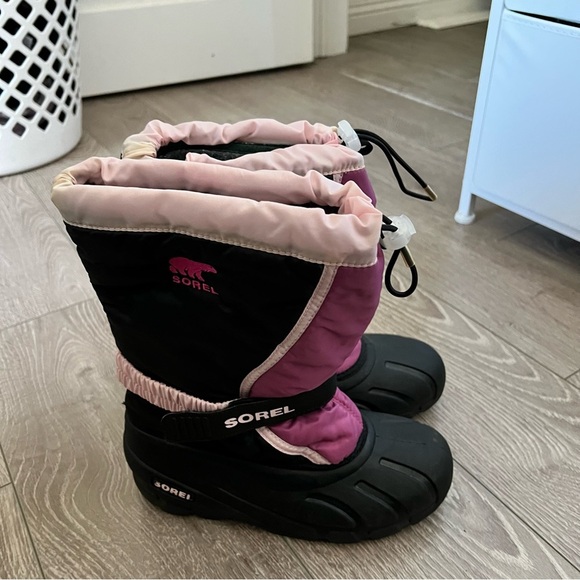 Sorel Flurry Prarie Rose Snow Boots Size 6 - Picture 2 of 7